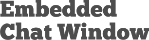 Embedded Chat Window
