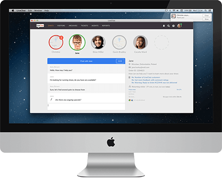 Mac OS向けLiveChat