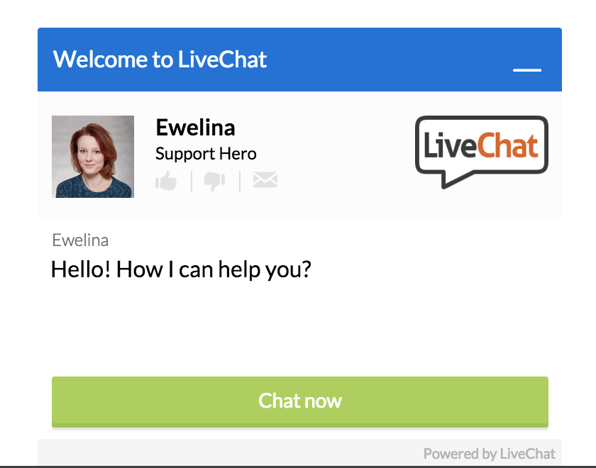 Prechat form in greetings